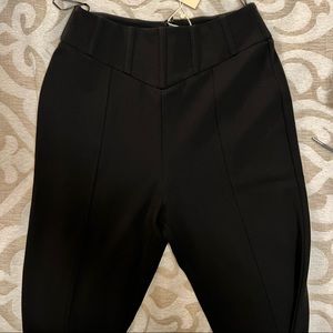 Meshki high waisted paneled pants brand NWT size medium black